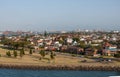 Looking over Stockton peninsula of Newcastle, Australia