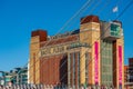 The Baltic Centre for Contemporary Art behind Gateshead Millennium Bridge on a beautiful summer afternoon. Royalty Free Stock Photo