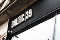 Baltic 39 sign above entrance to cultural arts hub showing sign, signage, lettering, branding and logo Royalty Free Stock Photo