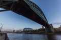 Newcastle Quayside with Tyne bridge in the foreground and the Mi