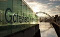 Newcastle and Gateshead, UK, November 2012, a View of the Tyne Bridge in the evening at dusk Royalty Free Stock Photo