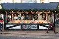 Sweet confection stand stall vendor displaying candy for sale at a street market Royalty Free Stock Photo