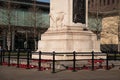 War Memorial with poppy wreaths