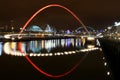 Newcastle Quayside at night Royalty Free Stock Photo