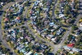 Newcastle residential surburb - Aerial View - Newcastle Australia Royalty Free Stock Photo