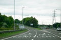 The entrance to the Metro Centre from the A1 motorway slip road. Royalty Free Stock Photo