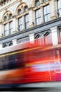 Newcastle Tyne Theatre building exterior with Stagecoach bus moving past Royalty Free Stock Photo