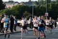 Newcastle upon Tyne UK 9th June 2023 Blaydon Races competitors crossing the Tyne at Scotswood Bridge Royalty Free Stock Photo