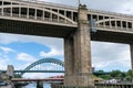 Famous bridges linking Newcastle and Gateshead over the river Tyne Royalty Free Stock Photo