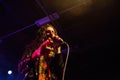 Newcastle UK - Nov 2018: Turbowolf singer Chris Georgiadis at Newcastle Northumbria Institute supporting Killing Joke