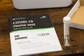 UK home Covid testing kit. NHS Test and Trace Royalty Free Stock Photo