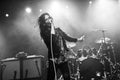 Newcastle UK - Nov 2018: Turbowolf singer Chris Georgiadis at Newcastle Northumbria Institute supporting Killing Joke