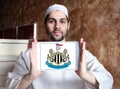 Newcastle United soccer club logo Royalty Free Stock Photo