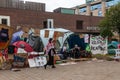 Newcastle University Gaza Peace Camp Royalty Free Stock Photo