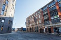 Newcastle YHA exterior on Carliol Square wide angle Royalty Free Stock Photo