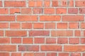 Newer red brick wall