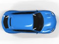 The newest sports all-wheel drive blue premium crossover in a white background. 3d rendering.