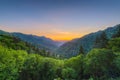 Newfound Gap in the Great Smoky Mountains Royalty Free Stock Photo