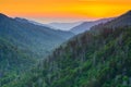Newfound Gap in the Great Smoky Mountains Royalty Free Stock Photo