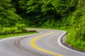 Newfound Gap Road at Great Smoky Mountains National Park, Tennessee. Royalty Free Stock Photo