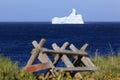 Newfoundland iceberg in spring time