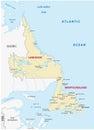 Newfoundland and labrador map