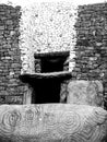 UNESCO Heritage - Triple Spiral at Newgrange Royalty Free Stock Photo