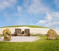 Newgrange World Heritage megalithic passage tomb Royalty Free Stock Photo