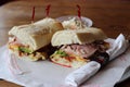 Newk`s Club Sandwich with side of coleslaw.