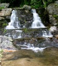 Newland Falls Twin Cascades Royalty Free Stock Photo