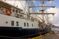 The newly arrived sailing ship tenacious in the windward islands