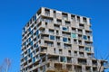 Newly build modern styligh high-rise residential building in Prague\'s district called Modrany