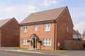 New build home in a housing estate development. UK