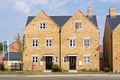 New build homes in a housing estate development. UK