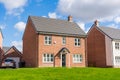 New build home in a housing estate development. UK