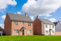 New build homes in a housing estate development. UK Royalty Free Stock Photo