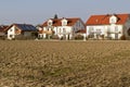 Newly built housing area in Southern Bavaria Royalty Free Stock Photo