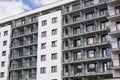 Newly built multi-story multi-apartment building