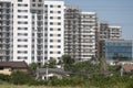 Newly built and still in construction blocks of flats in the Pallady area of Bucharest Royalty Free Stock Photo