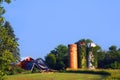 Newly Constructed Barn Replaces Old Collapsed One Royalty Free Stock Photo