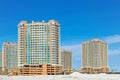 Newly constructed beachfront condos Royalty Free Stock Photo