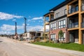 Modern suburban condo development in Calgary Royalty Free Stock Photo