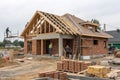 New house under construction Royalty Free Stock Photo