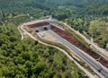 New Polakovac Tunnel Entrance - Aerial View, Peljesac, Croatia
