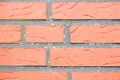 Newly constructed  red brick wall - good for wallpapers Royalty Free Stock Photo