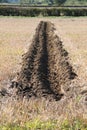 Newly Cut Out Furrow.