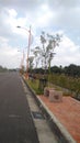 Newly developed road