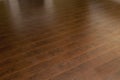 Newly Installed Brown Laminate Flooring in Home