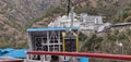 Newly opened ropeway at Vaishno Devi which is used as a transport from Bhawan to Bhairo mandir