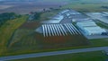 Wind turbine blades in a factory Royalty Free Stock Photo